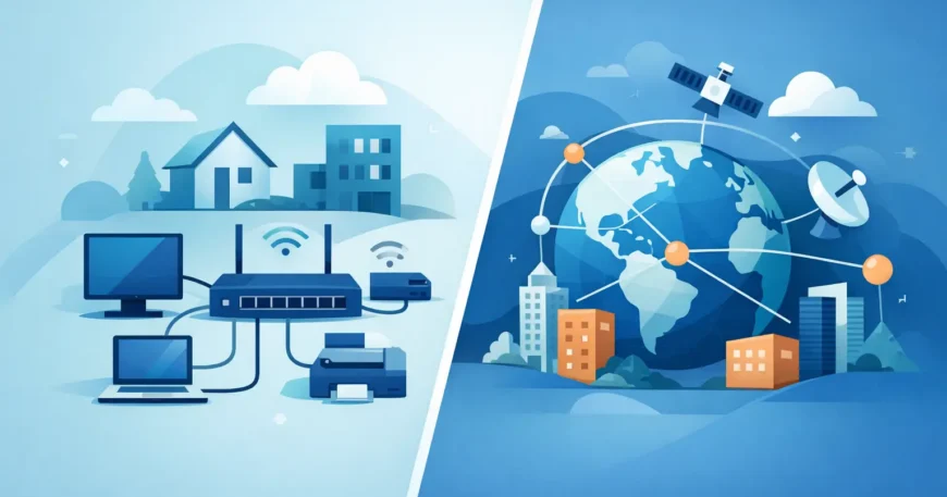 LAN WAN Network Differences Explained Clearly