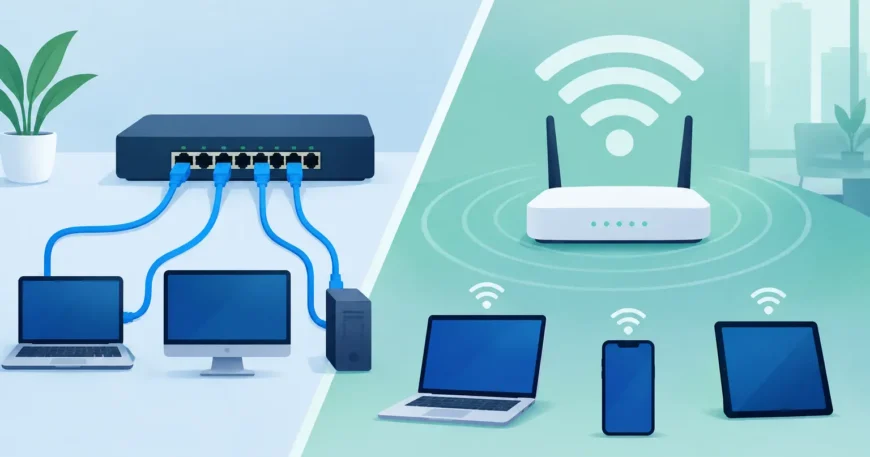 Wired Versus Wireless for Better Networks